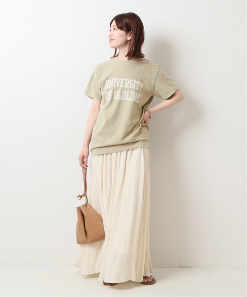 Spick & Span（スピックアンドスパン）の「OLDLINEカレッジT◆（Tシャツ/カットソー・レディース・ホワイト/チャコールグレー/カーキ・FREE）」の9枚目の写真