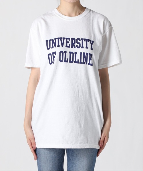 Spick & Span（スピックアンドスパン）の「OLDLINEカレッジT◆（Tシャツ/カットソー・レディース・ホワイト/チャコールグレー/カーキ・FREE）」の7枚目の写真