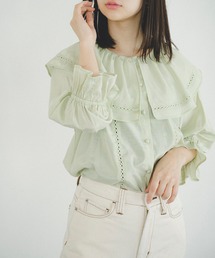 FREE'S MART | ハシゴレースビッグカラーブラウス(シャツ/ブラウス)