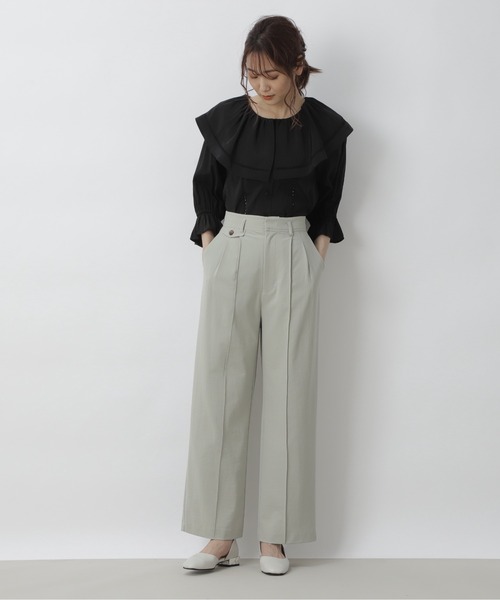 FREE'S MART（フリーズマート）の「ハシゴレースビッグカラーブラウス（シャツ/ブラウス・レディース・ブラック/ライトグリーン/ホワイト・FREE）」の20枚目の写真