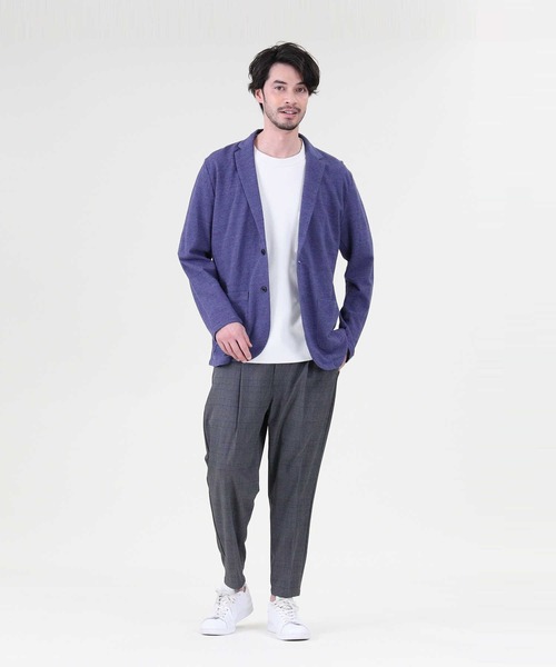 PLUS ONE（プラスワン）の「【PLUS ONE】和紙カットテーラード（テーラードジャケット・メンズ・グレー/ネイビー・L/M/XL）」の15枚目の写真