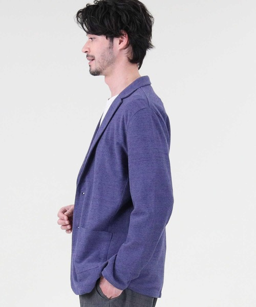 PLUS ONE（プラスワン）の「【PLUS ONE】和紙カットテーラード（テーラードジャケット・メンズ・グレー/ネイビー・L/M/XL）」の17枚目の写真