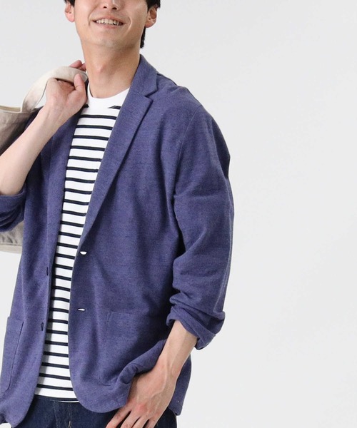 PLUS ONE（プラスワン）の「【PLUS ONE】和紙カットテーラード（テーラードジャケット・メンズ・グレー/ネイビー・L/M/XL）」の19枚目の写真