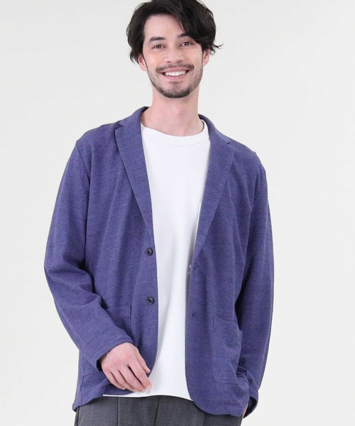 PLUS ONE（プラスワン）の「【PLUS ONE】和紙カットテーラード（テーラードジャケット・メンズ・グレー/ネイビー・L/M/XL）」の20枚目の写真