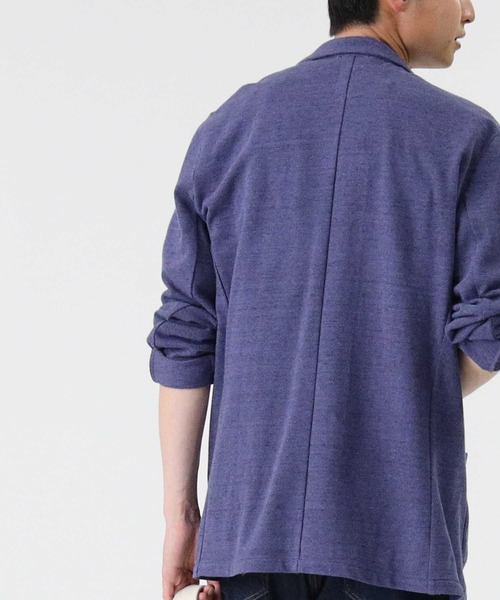 PLUS ONE（プラスワン）の「【PLUS ONE】和紙カットテーラード（テーラードジャケット・メンズ・グレー/ネイビー・L/M/XL）」の21枚目の写真