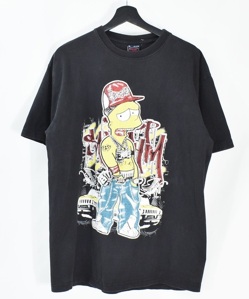 【希少US輸入】シンプソンズ×サヴェージモードTシャツ ブラック メンズ2XL ザ・シンプソンズ キャラクターＴシャツ サイズ表記 L