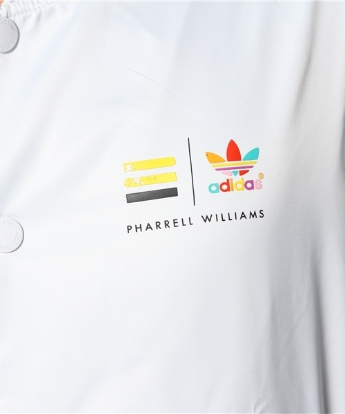 adidas（アディダス）の「アディダス オリジナルス×ファレル サテンジャケット adidas Originals TRACK JACKET PW M（ナイロンジャケット・メンズ・オフホワイト/オレンジ/グリーン・MEDIUM/X-LARGE）」の5枚目の写真