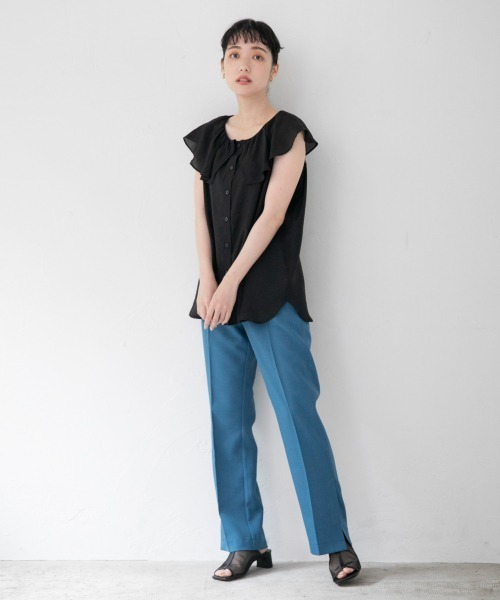 LOWRYS FARM」 パンツ MEDIUM ネイビー レディース