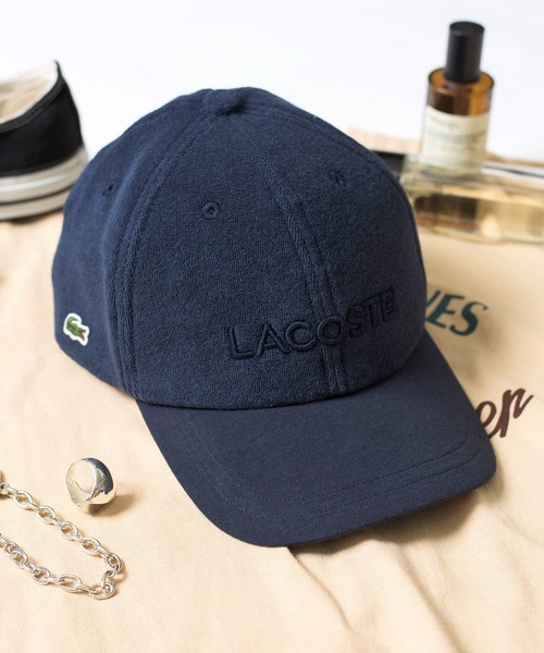 LACOSTE(ラコステ)の「【LACOSTE】Classic side logo cap SA L1112(キャップ・レディース・ネイビー/ホワイト・FREE)」の1枚目の写真