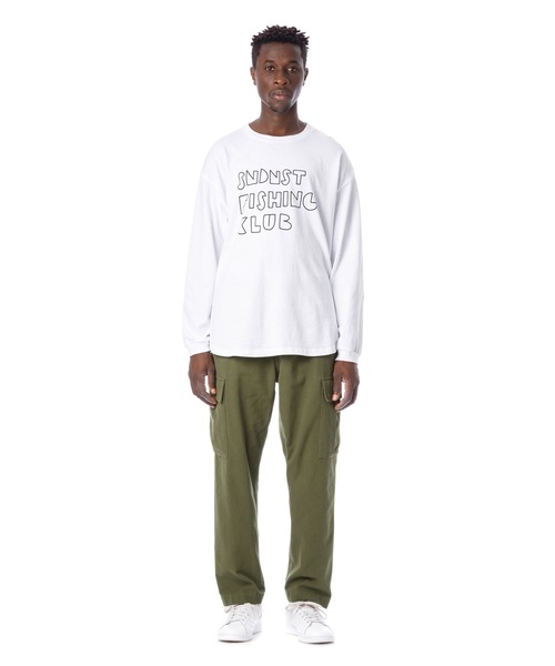 Sandinista(サンディニスタ)の「Fishing Club L-S Tee / 釣りクラブ長袖Tシャツ(Tシャツ/カットソー・メンズ・ホワイト/ブラック/サンドベージュ/グリーン系その他・SMALL/MEDIUM/LARGE)」の5枚目の写真
