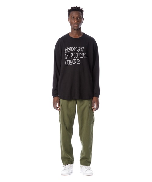 Sandinista(サンディニスタ)の「Fishing Club L-S Tee / 釣りクラブ長袖Tシャツ(Tシャツ/カットソー・メンズ・ホワイト/ブラック/サンドベージュ/グリーン系その他・SMALL/MEDIUM/LARGE)」の9枚目の写真