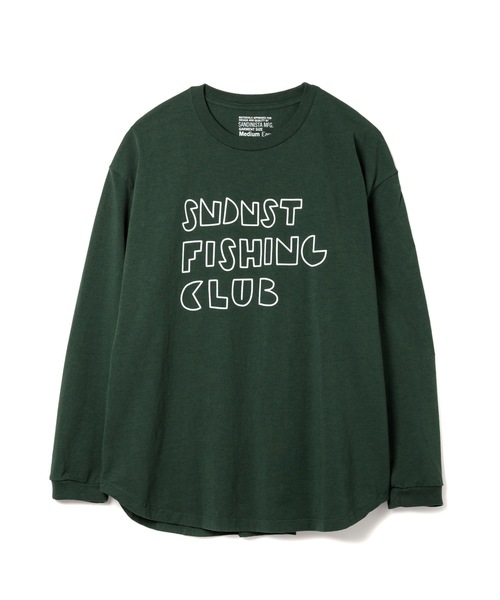 Sandinista(サンディニスタ)の「Fishing Club L-S Tee / 釣りクラブ長袖Tシャツ(Tシャツ/カットソー・メンズ・ホワイト/ブラック/サンドベージュ/グリーン系その他・SMALL/MEDIUM/LARGE)」の6枚目の写真