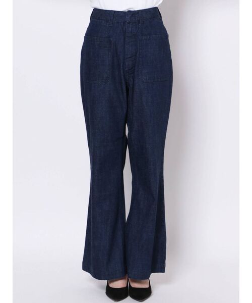 Ungrid（アングリッド）の「ルーズフレアパンツ（デニムパンツ・レディース・アイボリー/ブルー・SMALL/MEDIUM）」の17枚目の写真