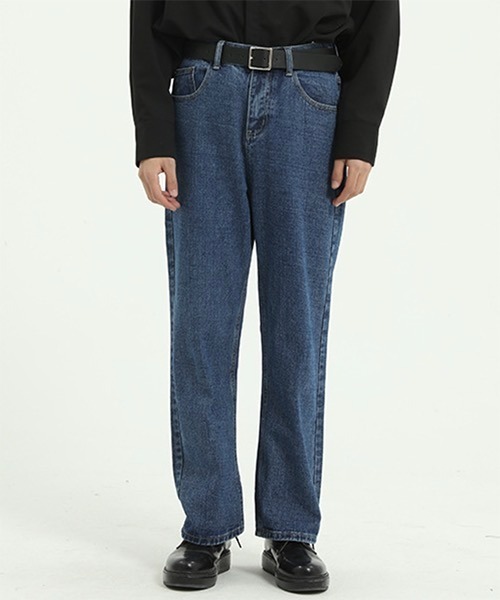 WESTBOY(ウエストボーイ)の「ルーズストレートデニムパンツ/セミワイドデニムパンツ フェード WO21S606PT【WB ORIGINALS】(デニムパンツ・メンズ・ライトブルー/グレー/ブルー/ブルー系その他・L/M/XL/S)」の21枚目の写真