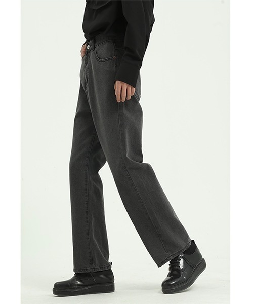 WESTBOY(ウエストボーイ)の「ルーズストレートデニムパンツ/セミワイドデニムパンツ フェード WO21S606PT【WB ORIGINALS】(デニムパンツ・メンズ・ライトブルー/グレー/ブルー/ブルー系その他・L/M/XL/S)」の9枚目の写真