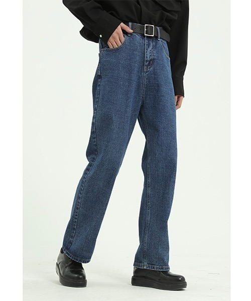 WESTBOY(ウエストボーイ)の「ルーズストレートデニムパンツ/セミワイドデニムパンツ フェード WO21S606PT【WB ORIGINALS】(デニムパンツ・メンズ・ライトブルー/グレー/ブルー/ブルー系その他・L/M/XL/S)」の13枚目の写真