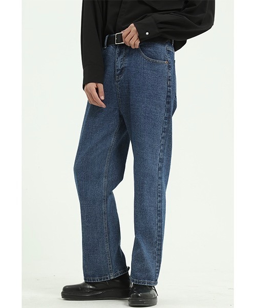 WESTBOY(ウエストボーイ)の「ルーズストレートデニムパンツ/セミワイドデニムパンツ フェード WO21S606PT【WB ORIGINALS】(デニムパンツ・メンズ・ライトブルー/グレー/ブルー/ブルー系その他・L/M/XL/S)」の12枚目の写真