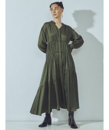 UN3D. | コードギャザーフレアワンピース(ワンピース)