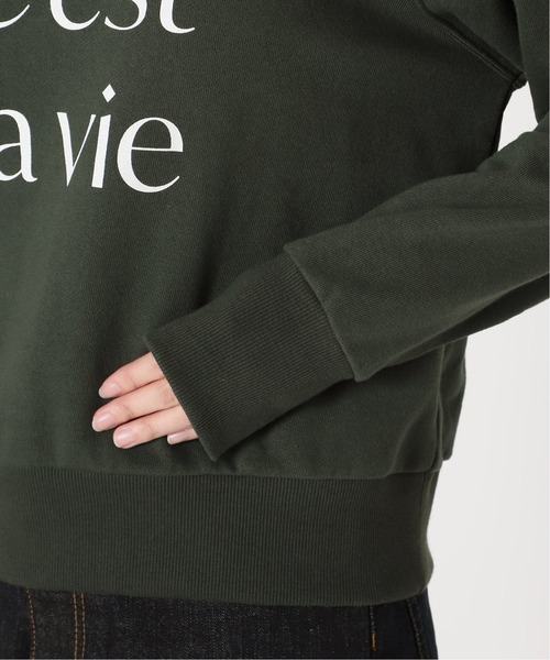 SLOBE IENA(スローブイエナ)の「ロゴスウェット【手洗い可能】◆(スウェット・レディース・グリーン/ネイビー・FREE)」の17枚目の写真