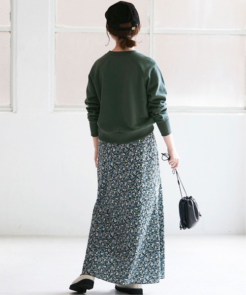 SLOBE IENA(スローブイエナ)の「ロゴスウェット【手洗い可能】◆(スウェット・レディース・グリーン/ネイビー・FREE)」の14枚目の写真