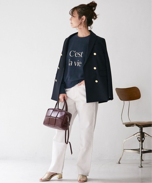 SLOBE IENA(スローブイエナ)の「ロゴスウェット【手洗い可能】◆(スウェット・レディース・グリーン/ネイビー・FREE)」の15枚目の写真