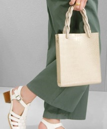 minia | ツイストハンドルのスクエアミニショルダー　◆(ショルダーバッグ)