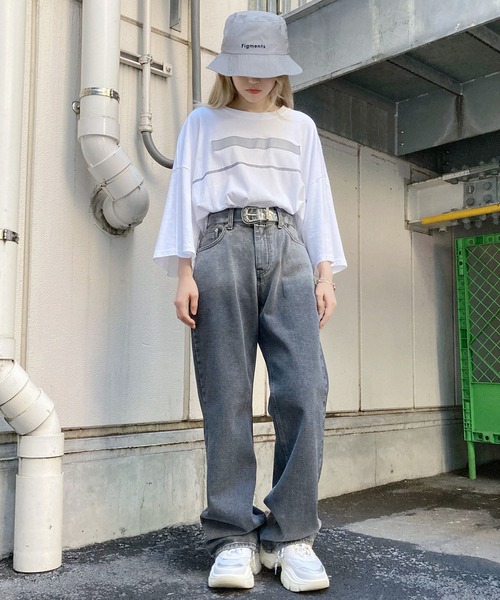 Figments（フィグメンツ）の「リフレクターＴシャツ（Tシャツ/カットソー・レディース・ホワイト/ブラック・FREE）」の8枚目の写真