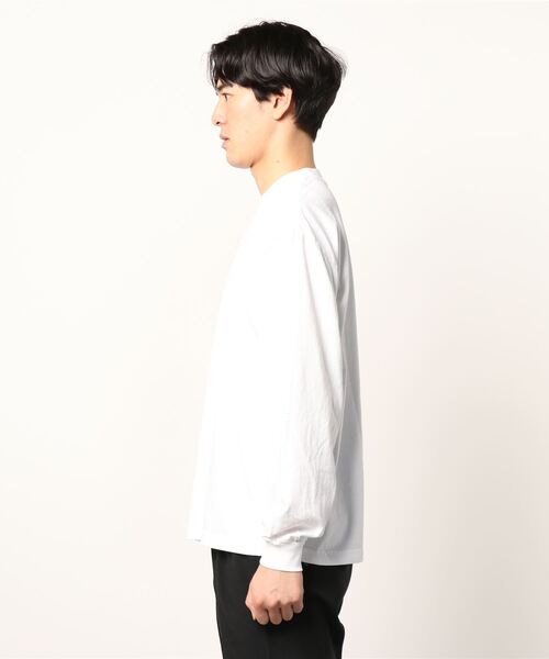 LOS ANGELES APPAREL（ロサンゼルスアパレル）の「《LOS ANGELES APPAREL》LA APPAREL 6.5oz GARMENT DYED CREW L/S TEE - 6.5オンス ガーメントダイ クルーネックTシャツ長袖（Tシャツ/カットソー・メンズ・グレー/グリーン/ゴールド/ホワイト/ブラック/ブルー/オレンジ・X-LARGE/LARGE/SMALL）」の13枚目の写真