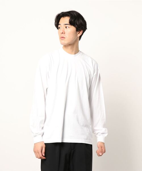 LOS ANGELES APPAREL（ロサンゼルスアパレル）の「《LOS ANGELES APPAREL》LA APPAREL 6.5oz GARMENT DYED CREW L/S TEE - 6.5オンス ガーメントダイ クルーネックTシャツ長袖（Tシャツ/カットソー・メンズ・グレー/グリーン/ゴールド/ホワイト/ブラック/ブルー/オレンジ・X-LARGE/LARGE/SMALL）」の12枚目の写真