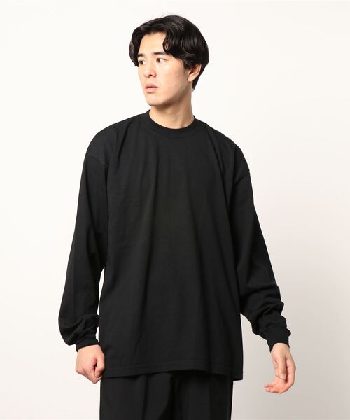 LOS ANGELES APPAREL（ロサンゼルスアパレル）の「《LOS ANGELES APPAREL》LA APPAREL 6.5oz GARMENT DYED CREW L/S TEE - 6.5オンス ガーメントダイ クルーネックTシャツ長袖（Tシャツ/カットソー・メンズ・グレー/グリーン/ゴールド/ホワイト/ブラック/ブルー/オレンジ・X-LARGE/LARGE/SMALL）」の9枚目の写真