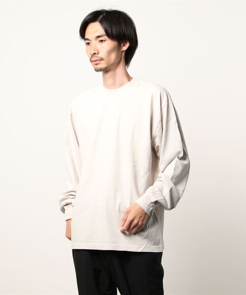 LOS ANGELES APPAREL（ロサンゼルスアパレル）の「《LOS ANGELES APPAREL》LA APPAREL 6.5oz GARMENT DYED CREW L/S TEE - 6.5オンス ガーメントダイ クルーネックTシャツ長袖（Tシャツ/カットソー・メンズ・グレー/グリーン/ゴールド/ホワイト/ブラック/ブルー/オレンジ・X-LARGE/LARGE/SMALL）」の11枚目の写真
