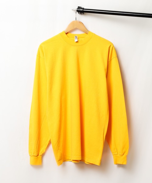 LOS ANGELES APPAREL（ロサンゼルスアパレル）の「《LOS ANGELES APPAREL》LA APPAREL 6.5oz GARMENT DYED CREW L/S TEE - 6.5オンス ガーメントダイ クルーネックTシャツ長袖（Tシャツ/カットソー・メンズ・グレー/グリーン/ゴールド/ホワイト/ブラック/ブルー/オレンジ・X-LARGE/LARGE/SMALL）」の15枚目の写真