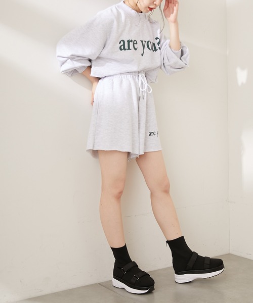 Chico（チコ）の「【新色追加】短丈ダメージロゴスウェット（スウェット・レディース・グレー/アイボリー/グリーン/ブラック/ブラウン・FREE）」の19枚目の写真