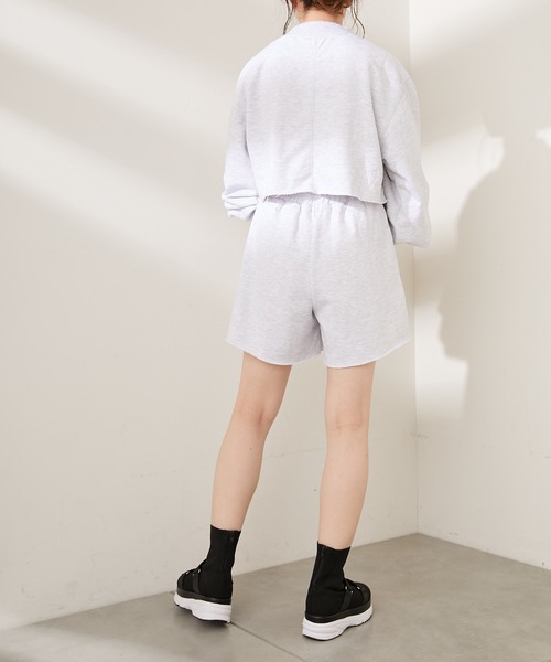 Chico（チコ）の「【新色追加】短丈ダメージロゴスウェット（スウェット・レディース・グレー/アイボリー/グリーン/ブラック/ブラウン・FREE）」の20枚目の写真