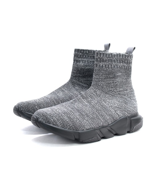 SESTO（セスト）の「スポーティースニーカーソックスブーツ（ブーツ・レディース・ブラック/アイボリー/シルバー・LL/3L/S/M/L）」の21枚目の写真