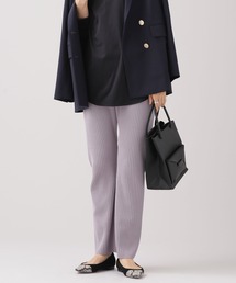 NANO universe（ナノユニバース）の「思いきり洗えるニット リブセミフレアパンツ（その他パンツ）」