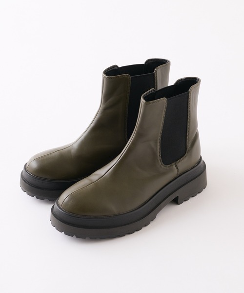 WHO'S WHO gallery（フーズフーギャラリー）の「チェルシーブーツ（ブーツ・レディース・ブラック/カーキ・MEDIUM/LARGE）」の11枚目の写真