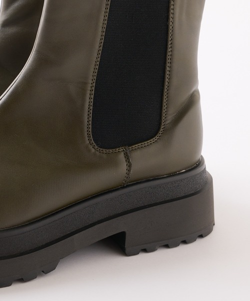 WHO'S WHO gallery（フーズフーギャラリー）の「チェルシーブーツ（ブーツ・レディース・ブラック/カーキ・MEDIUM/LARGE）」の19枚目の写真