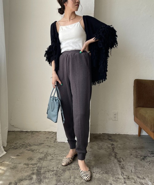 CAPRICIEUX LE'MAGE(カプリシューレマージュ)の「フリンジカーディガン(カーディガン/ボレロ・レディース・アイボリー/ブラック/グリーン・FREE)」の20枚目の写真