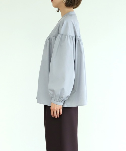 reca(レカ)の「ギャザーブラウス(シャツ/ブラウス・レディース・ブラック/ベージュ/ラベンダー・M)」の22枚目の写真