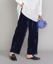 BEAUTY&YOUTH UNITED ARROWS | BY ベロアバックゴムタック ストレートパンツ -ウォッシャブル-(その他パンツ)