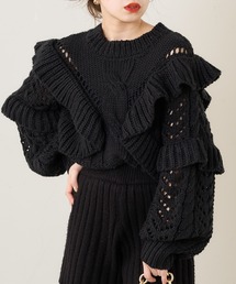 Chico | ローゲージフリルニット2wayカーディガン(カーディガン/ボレロ)