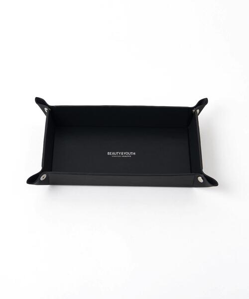 BEAUTY&YOUTH UNITED ARROWS（ビューティーアンドユースユナイテッドアローズ）の「by リサイクルレザー トレイ（ステーショナリー・メンズ・ブラック/ベージュ/ネイビー/グレー/ターコイズブルー/オレンジ・FREE）」の2枚目の写真