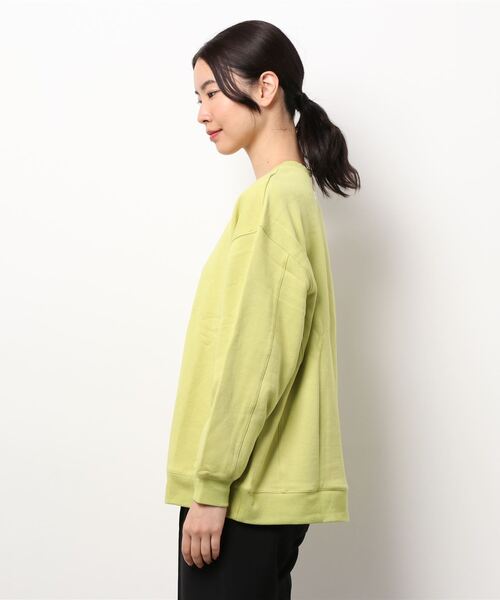 OUTERSUNSET（アウターサンセット）の「volume sleeve sweat pullover（スウェット・レディース・イエロー/モカ・FREE）」の3枚目の写真