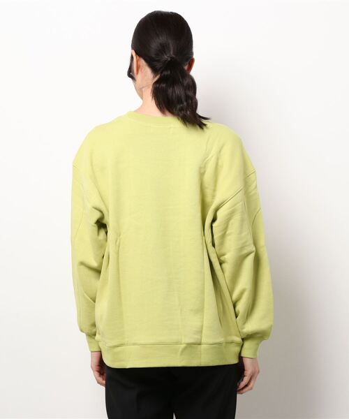 OUTERSUNSET（アウターサンセット）の「volume sleeve sweat pullover（スウェット・レディース・イエロー/モカ・FREE）」の7枚目の写真
