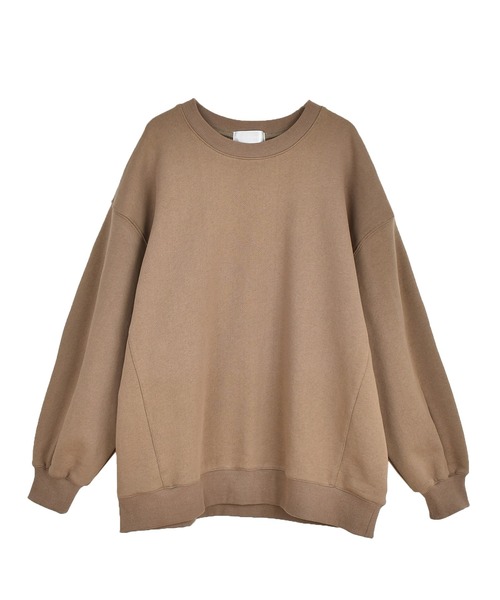 OUTERSUNSET（アウターサンセット）の「volume sleeve sweat pullover（スウェット・レディース・イエロー/モカ・FREE）」の11枚目の写真
