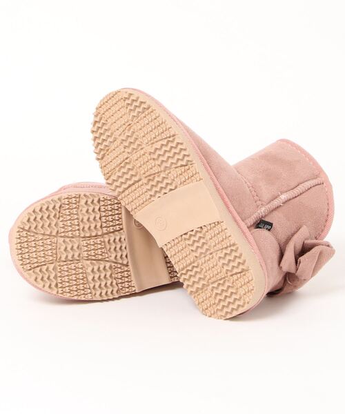 KP DECO（ケーピーデコ）の「ムートン風ブーツ（ブーツ・キッズ・ピンク・19.0cm）」の3枚目の写真