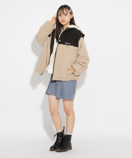 ピンクラテ【新品タグ付き】アウター　マウンテンパーカー【150㎝】モコモコ♪ PINK-latte（ピンクラテ）の「◇【3WAY】あったかふわもこライナー付