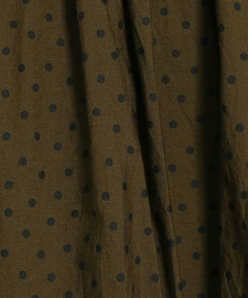 ichi（イチ）の「【ichi(イチ)】ランダムドットスカート（スカート・レディース・ブラック/カーキ・FREE）」の4枚目の写真