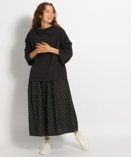 ichi（イチ）の「【ichi(イチ)】ランダムドットスカート（スカート・レディース・ブラック/カーキ・FREE）」の13枚目の写真